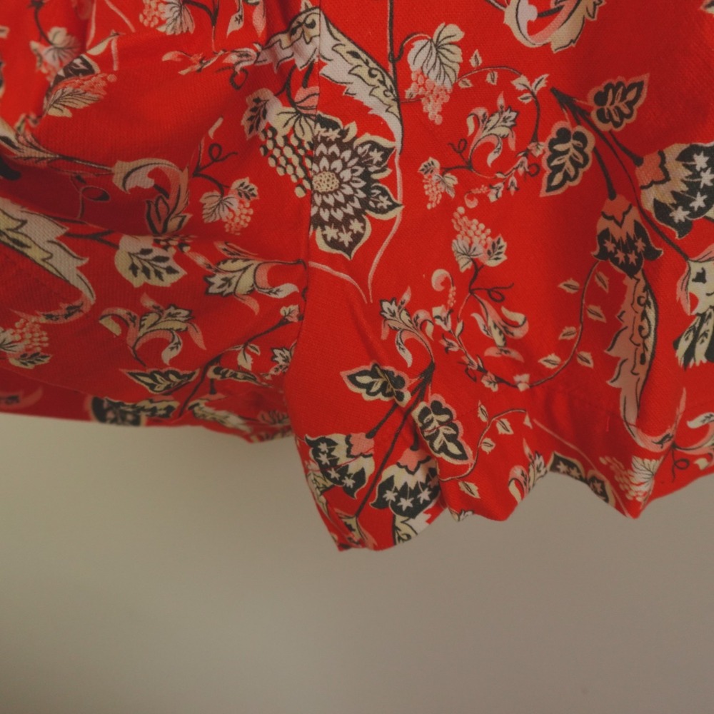 FARM Rio Orange Floral Printed Romper - Picture 9 of 16